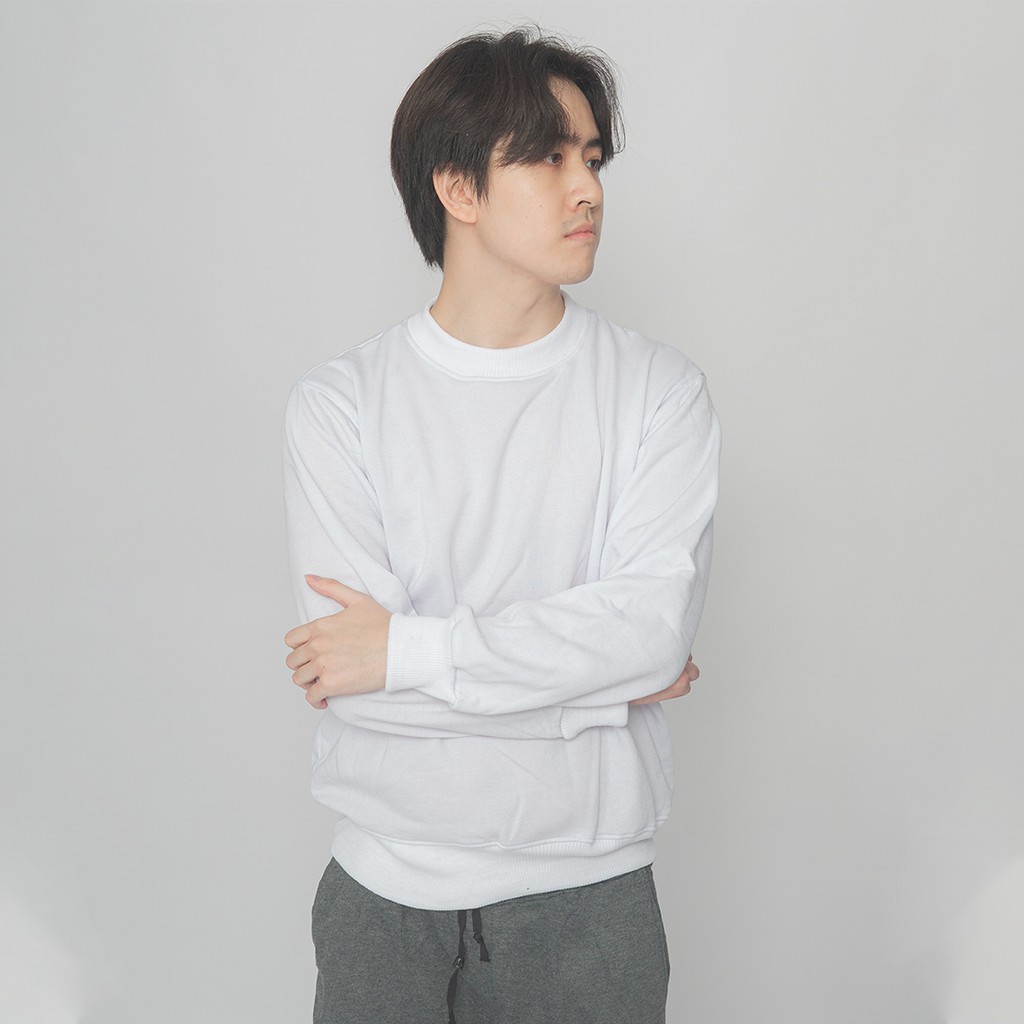 Basic Sweater Collection | M-XXL | Sweater Pria Wanita Unisex | Cotton Fleece | COD (Bayar di tempat)-8