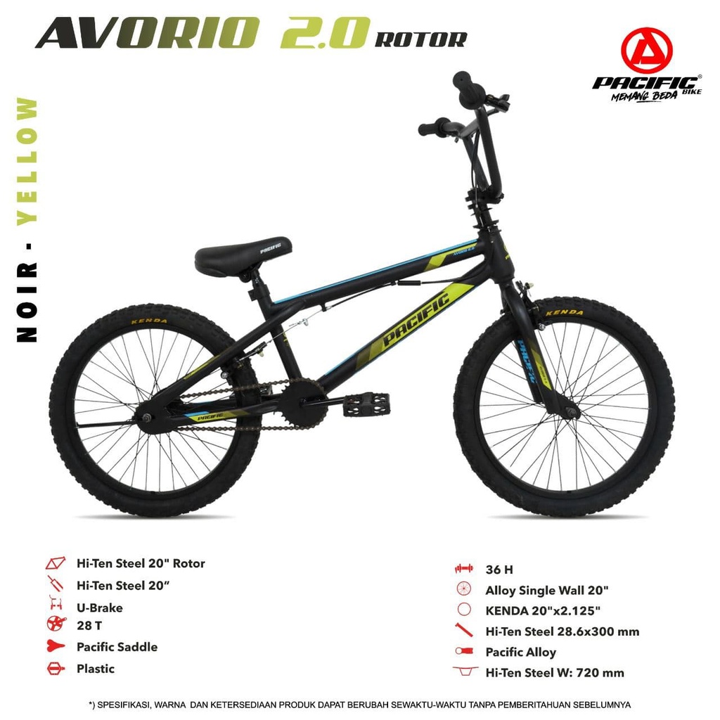 SEPEDA BMX 20" PACIFIC AVORIO 2.0 ROTOR