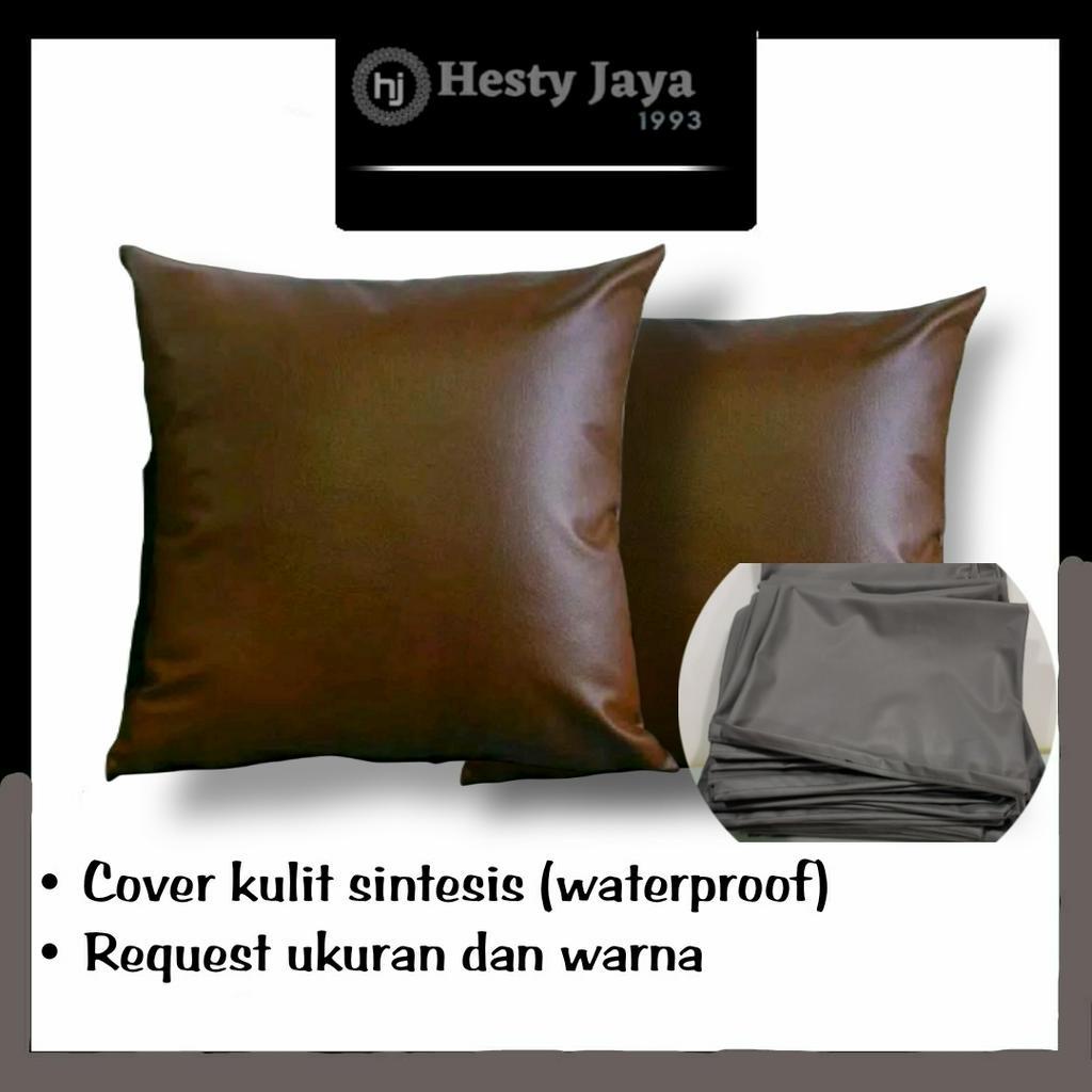 BIG SALE!!! SARUNG BANTAL TIDUR DAN BANTAL SOFA BAHAN KULIT SINTETIS WATERPROOF