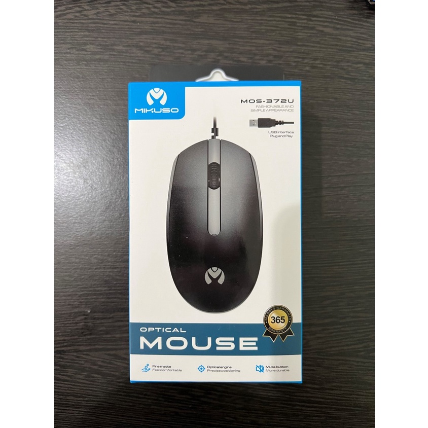 Mikuso MOS-372U Mouse USB Optical Mouse 1200 dpi