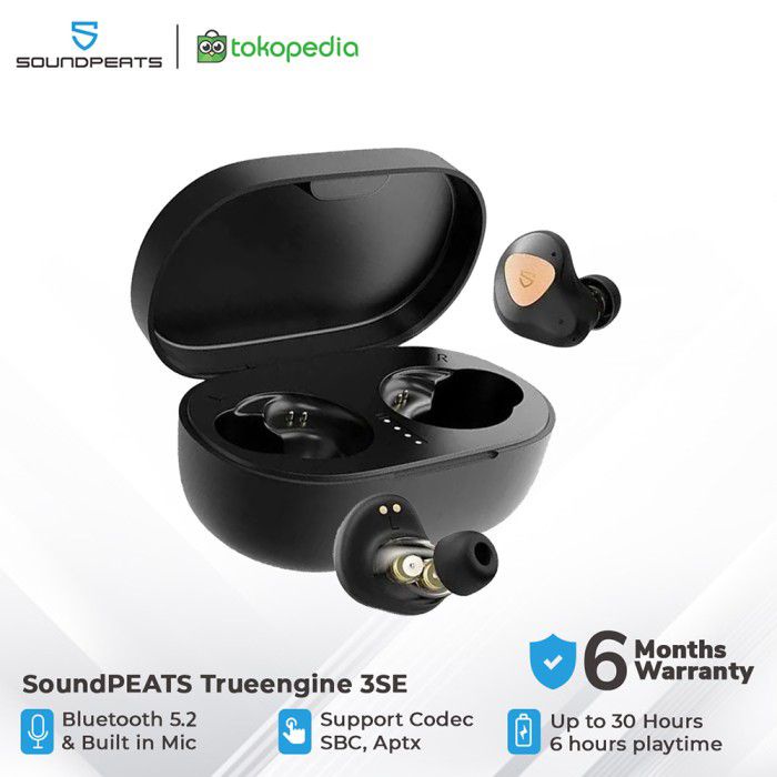 Soundpeats True Engine 3SE 3 SE APTX True Wireless Sterero - Garansi Resmi Soundpeats 1 Tahun