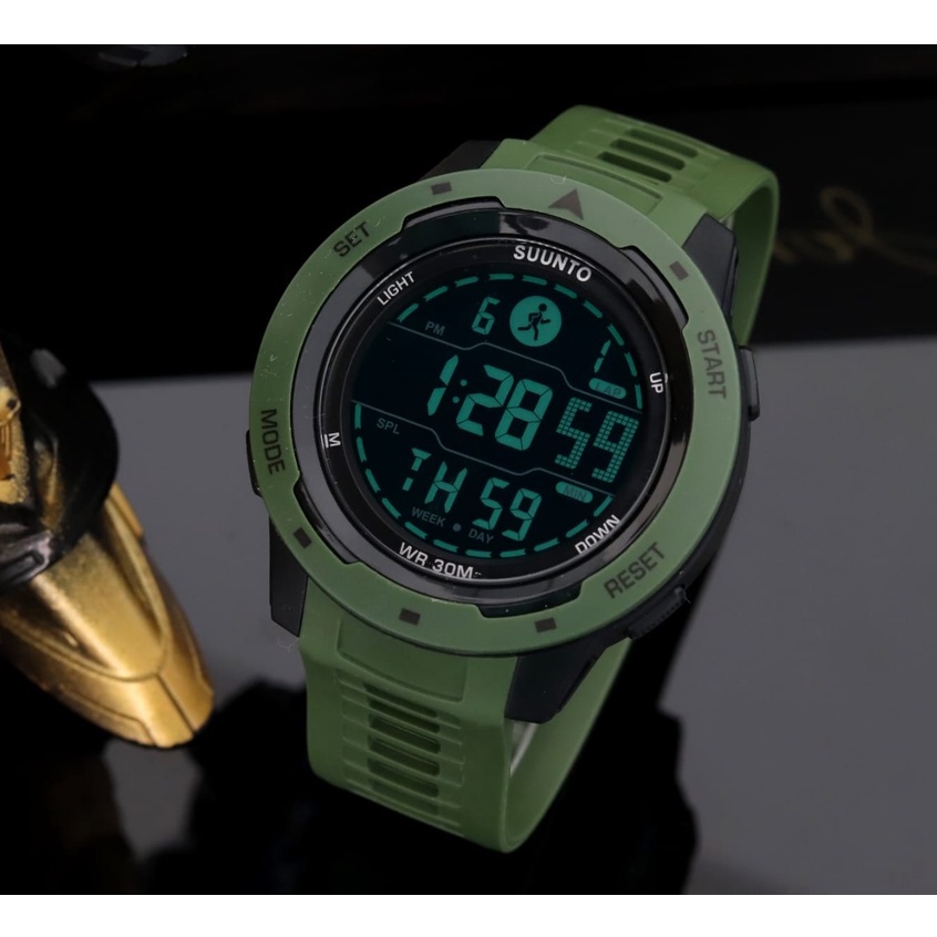 BISA COD✅ JAM TANGAN PRIA Suunto sport digital strap rubber anti air free batre suunto ambit2