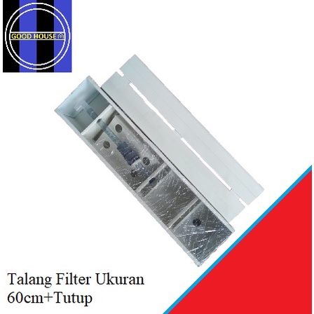 Top Filter / Talang Filter 60cm+Tutup+Lampu UV / Talang Filter Aquarium / Box Filter Aquarium /  Air