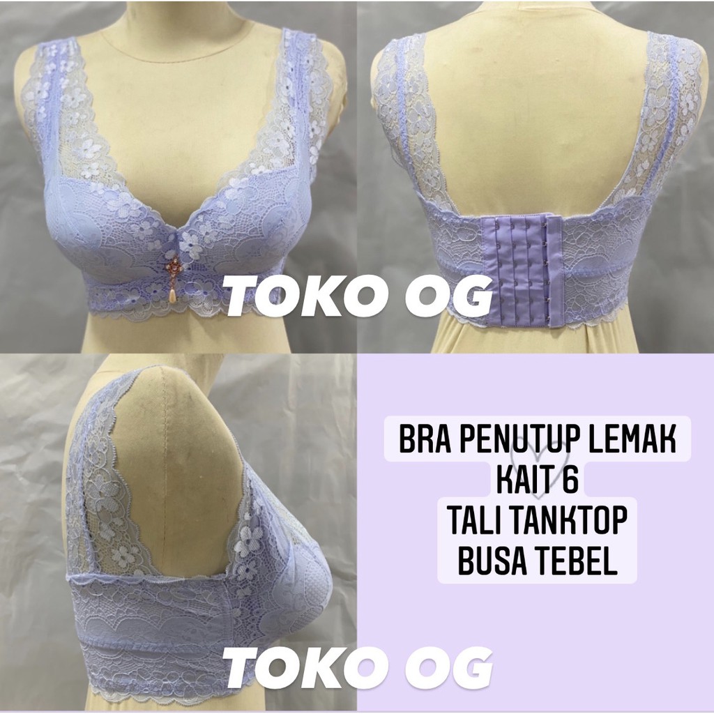 BRA PENUTUP LEMAK PUSH UP BH KAIT 6 KAWAT BESTSELLER BRUKAT RENDA SEKSI