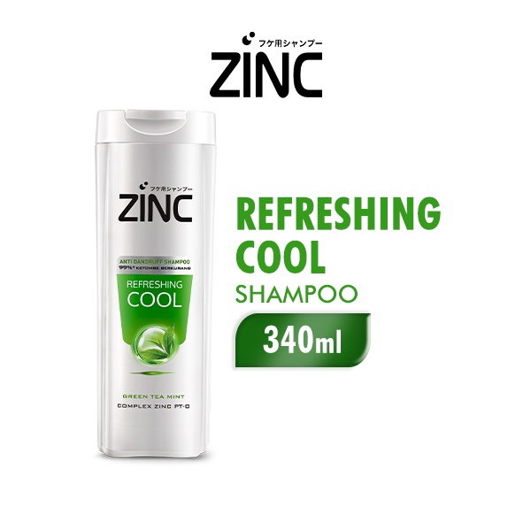 Zinc Shampoo Refreshing Cool Botol 340 ml