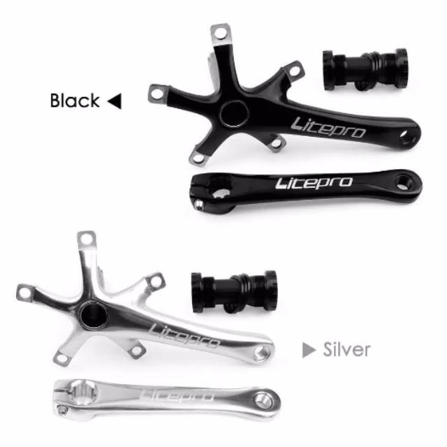 Crank Silver Litepro HT2 Sepeda lipat