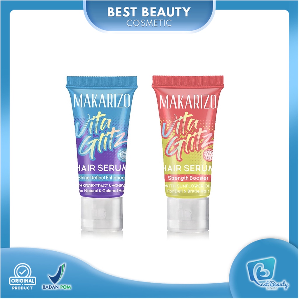 ★ BB ★ Makarizo Vitaglitz Hair Serum Shine Reflect Enhancer - Strength Booster - 8mL /Serum Rambut