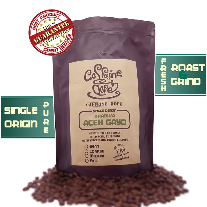 

Kopi Arabika Aceh Gayo 1 Kg Single Origin - Bean/Biji & Ground/Bubuk