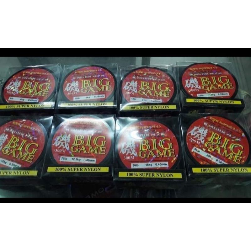 senar pancing Kamikaze Big Game 300m. clear.