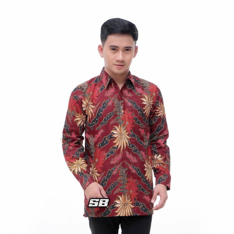 BATIK PRIA LENGAN PANJANG BAJU BATK BATIK PEKALONGAN MODEL TERBARU