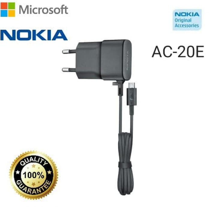 Charger Casan Cas Nokia Lumia Microsoft AC-20E Micro Usb Asha 520 Non