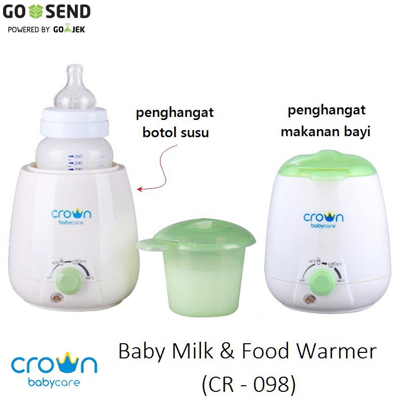 Crown  CR 098 Baby Milk and Food Warmer Penghangat Susu, ASI, Makanan Bayi Makassar