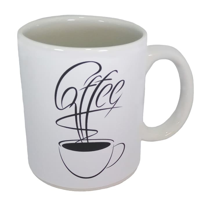 Mug Keramik Putih Cetak Custom Request
