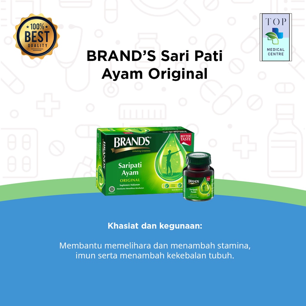 BRANDS  Saripati Ayam Original 12botol 70gr