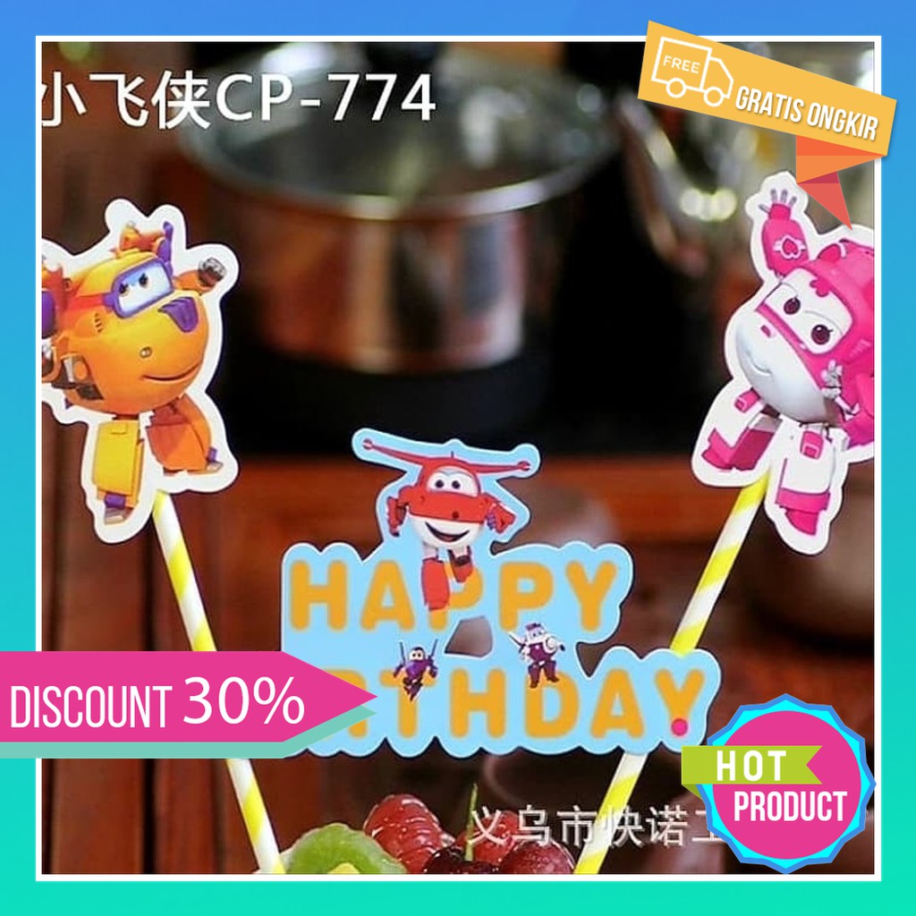 Diskon Cake Topper Happy Birthday Murah Hiasan  Kue  Ultah  