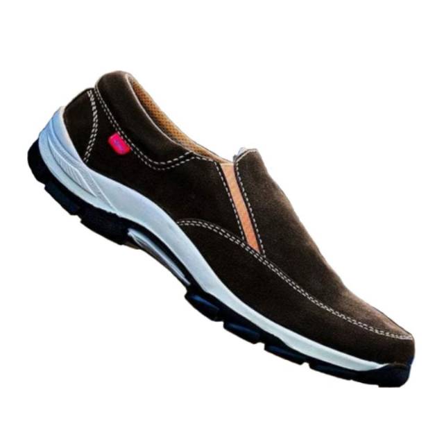  Sepatu  Pria  Slip On Casual Santai Coklat Keren Terlaris 