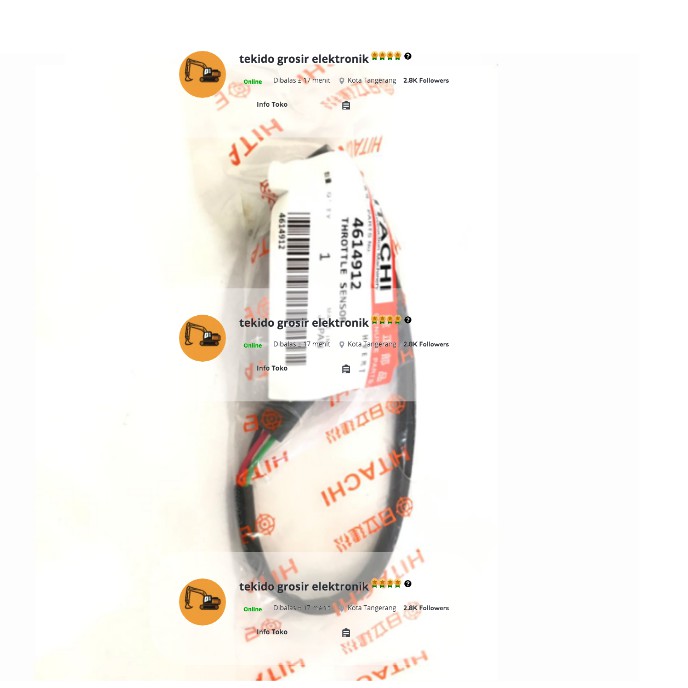 SENSOR POTENSIO MOTOR GAS HITACHI ZAXIS200 4614912