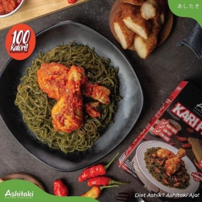 

/////] Ashitaki Mi Goreng Kari Pedas 76gr / Mie Shirataki instan HALAL MUI