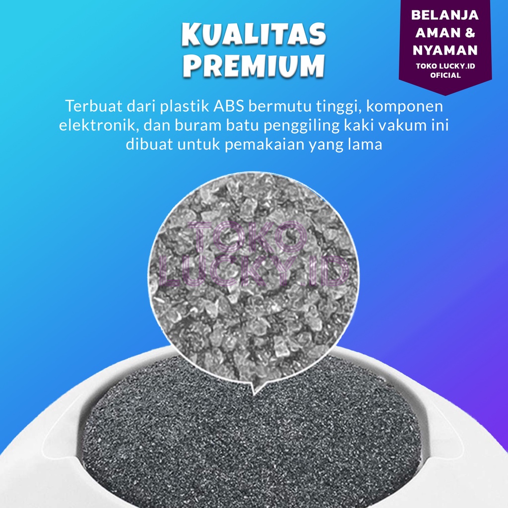 Pembersih Tumit 2000 Rpm Penghalus Perawatan Kecantikan Kaki Penghilang Kapalan