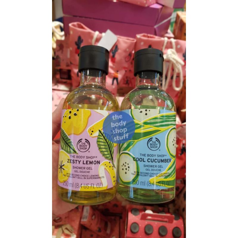 The Body Shop Shower Gel 250ml ⚠️BACA DESKRIPSI⚠️ Cool Cucumber Zesty Lemon Shower Gel