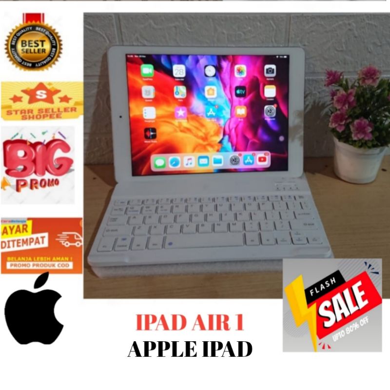 FLASH SALE IPAD 6 BY PASS WiFi ONLY BONUS KEYBOARD SLIM WIRELESS SECOND ORIGINAL TERMURAH DI SHOPEE