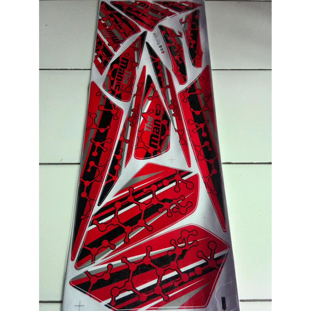 Aksesoris Striping Stiker Lis Variasi Motor Yamaha Old Vixion - Vixion Lama - Vendetta - 6