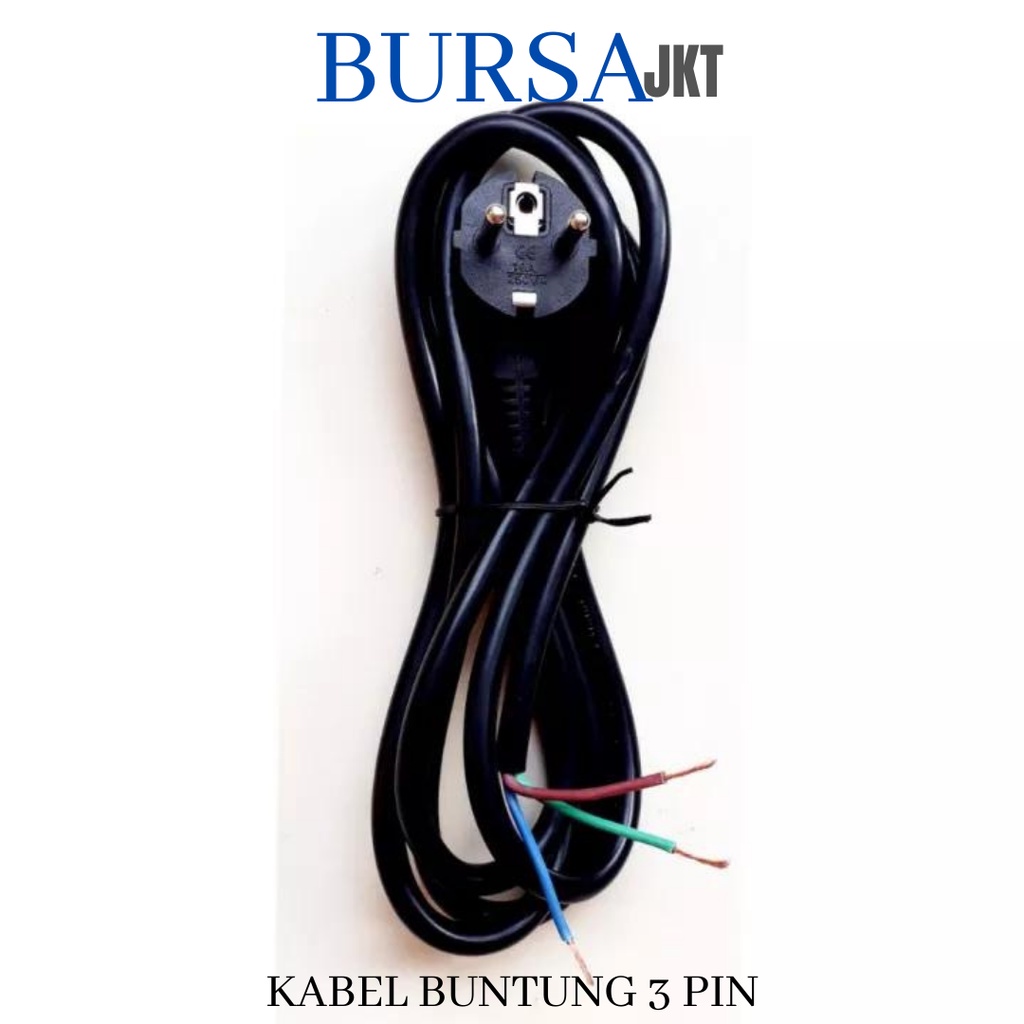 KABEL BUNTUNG 3 PIN 2.5 ISI TEMBAGA TAHAN API AWET 3 X 0.75 MM