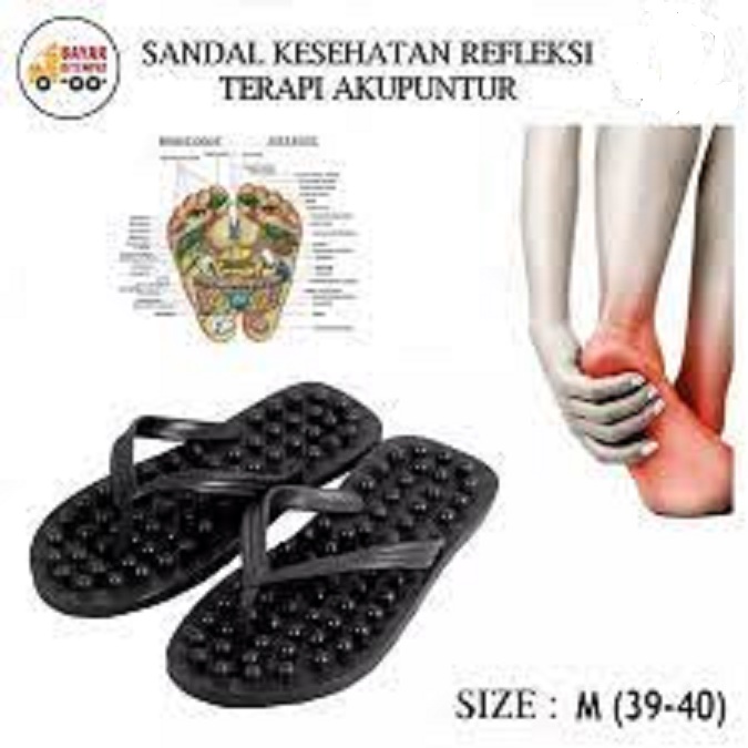 Sandal Pijat Refleksi Akupuntur Terapi kaki duri kecil dan duri besar sendal sehat jepit murah