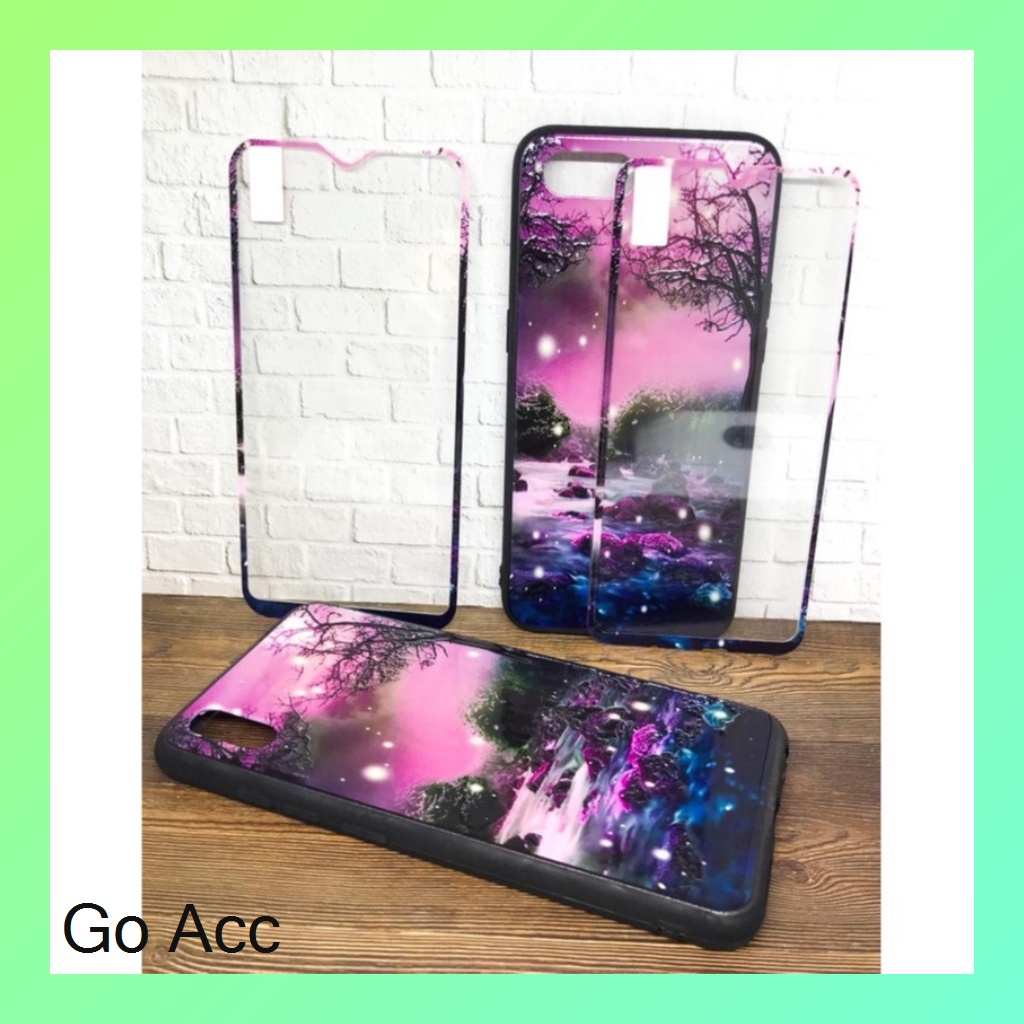 Softcase Tempered Glass karakter Oppo A1k, Realme C2,A31 Neo 5,A33,A53,A37 Neo 9,A52 A72 A92,V5,A5s,A7,A12,A11k,2 Pro,U1,U2,5/5i/5s/C3,7i,C17,C12,Samsung J2 Prime,Vivo Y11 Y12 Y15 Y17 Y20 Y20s Y12s Y30 Y50 Y91 Y91C Y93 Xiaomi Redmi 4A,5A,8A,9C HCTG 15