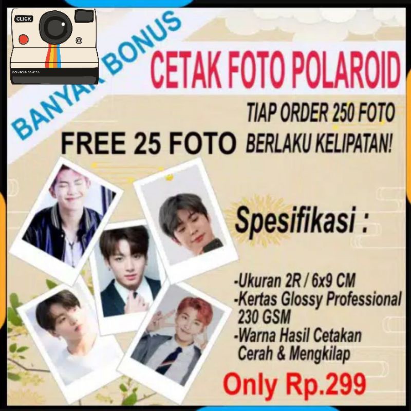 cetak foto polaroid ukuran 2r tercepat Medan