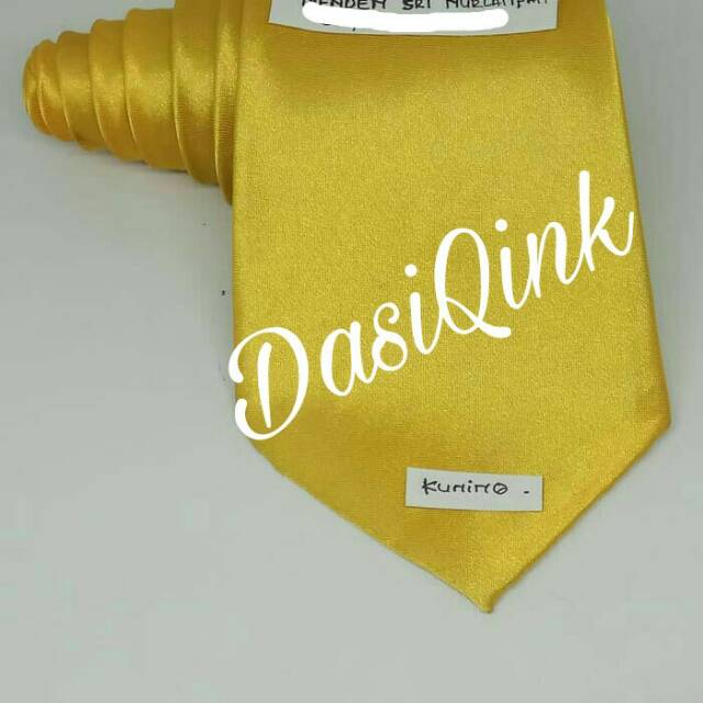 Dasi satin 3inchi/dasi pria-kuning