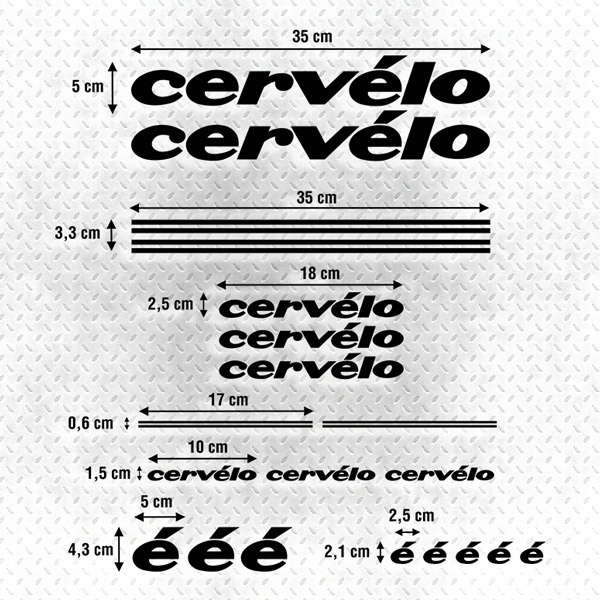 Stiker Pack Sepeda Cervelo - Bicycle Decal Sticker