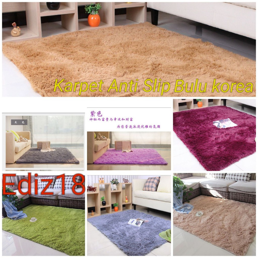  Karpet  120cm X 200cm Karpet  BUlu  KOREA PREMIUM QUALITY 