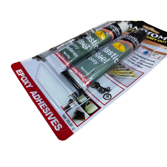 

Lem Campur Handsome Plastic Steel Epoxy Serbaguna / Lem Besi 5 menit GROSIR JKM