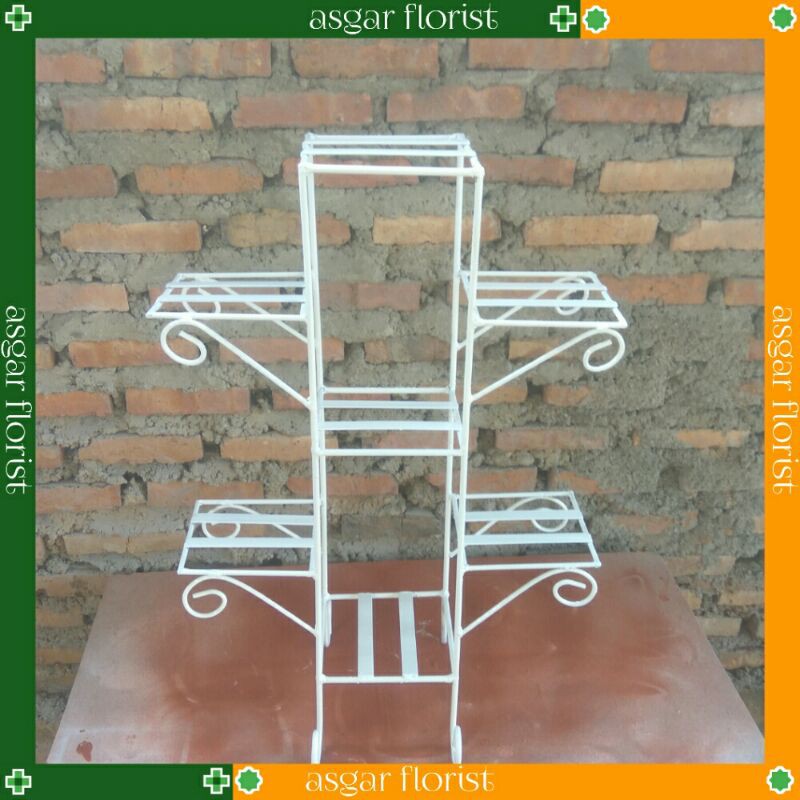 Rak Pot Bunga Besi Susun 7 minimalis