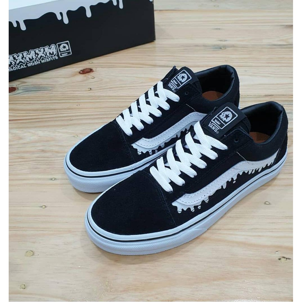 SEPATU PRIA CASUAL VANS OLD SKOOL LUMER HITAM PUTIH SEPATU GAYA SEKOLAH KERJA