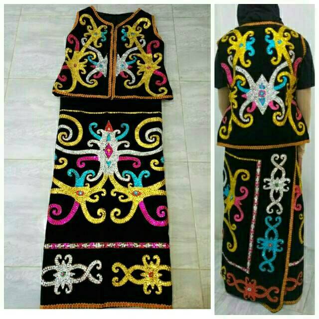 Jual Baju Adat Dayak Kalimantan Dewasa Shopee Indonesia