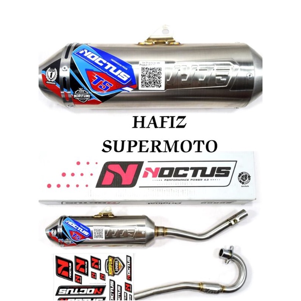 Knalpot Norifumi Noctus T5 KLX 150 BF DTRACKER T 5 CRF 150 L T5 WR  MESIN STANDAR BORE UP ORIGINAL-1