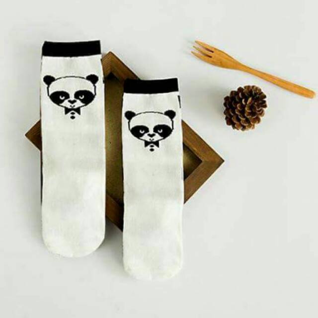 Kaos Kaki Anak Cewek Cowok cute Robber Panda Long Socks ALL SZ 4-6 (3-5T)