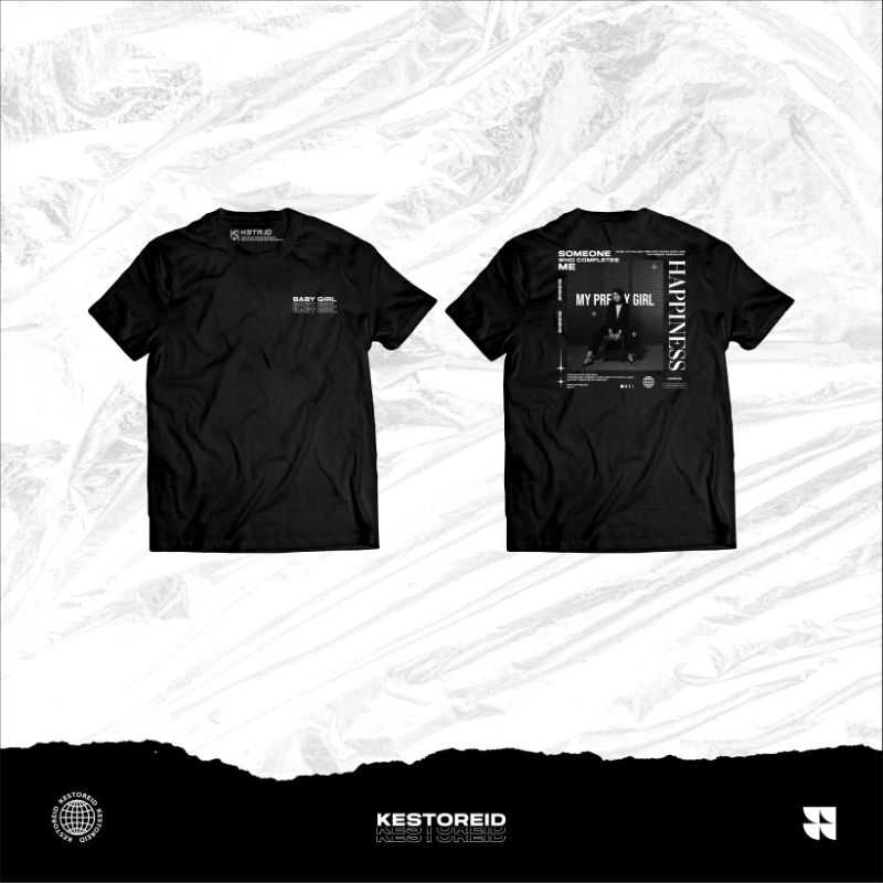 Kaos Custom Aesthetic Satuan Desain Foto Kalian Shopee Indonesia