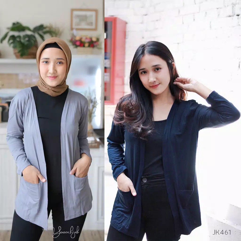 TERMURAH! CARDIGAN KNIT BASIC OUTER/ LONG CARDIGAN