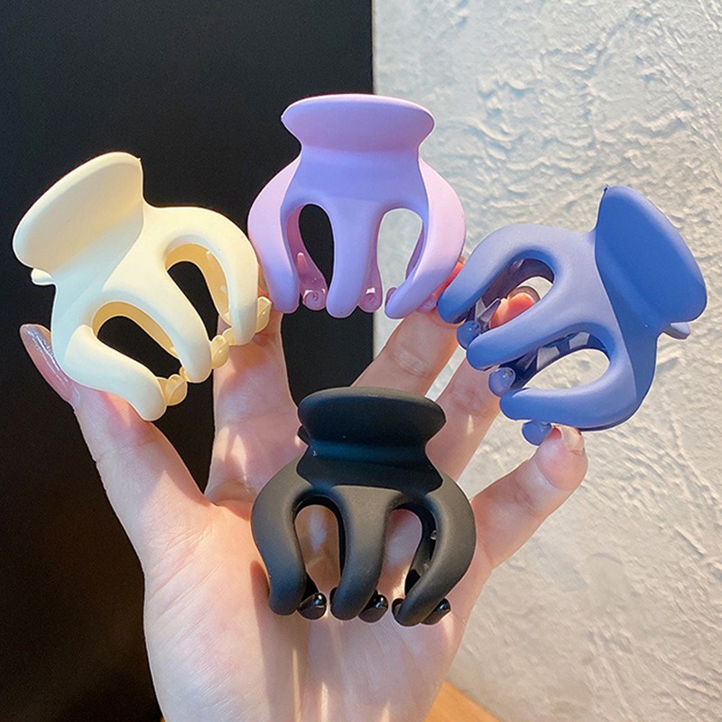 Jedai Doff 5cm Jepit Rambut Bangkok Wanita Korea Jedai Matte Cakar 3 Cakar 5 Matte Hair Claw Clips