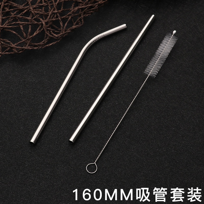 304 Stainless Steel Straw Set 3