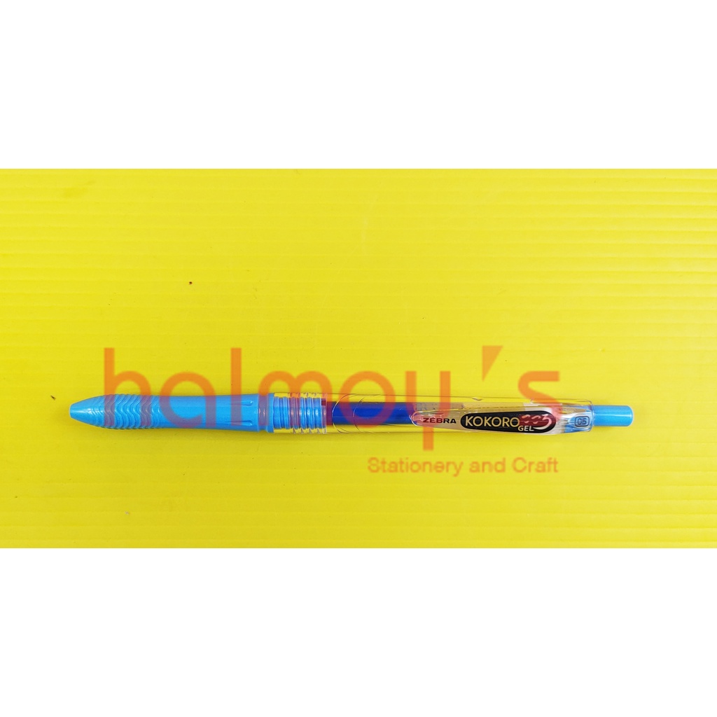 

PULPEN GEL / CAIR ZEBRA KOKORO 0.5 WARNA LIGHT BLUE