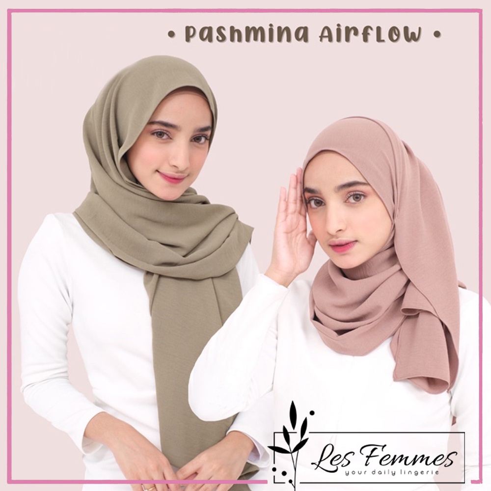 Hijab muslimah pashmina airflow casual