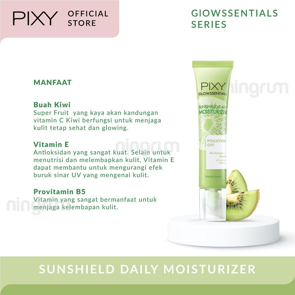 Ningrum PIXY Glowssentials Mulberry Infused Micellar Water, Infused Bright Mist Protecting Mst, Tone Bright Cream, Smooth Bright Peel Off Mask, Soft Bright Whip Foam, Deep Cleansing Face, Clay Scrub Face Mask, All In One Moisturizer, Snshld Daily - 8007