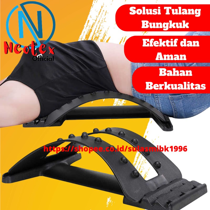 Alat Terapi Syaraf Kejepit Pinggang Punggung Lumbar Support Back Massage Stretcher