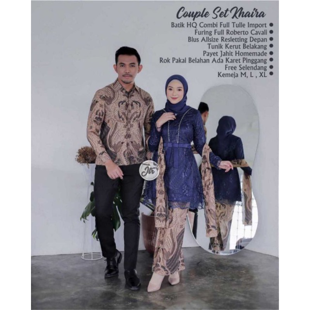 SET COUPLE KENAYA KHAIRA COUPLE KEBAYA KOMDANGAN COUPLE KEBAYA LAMARAN