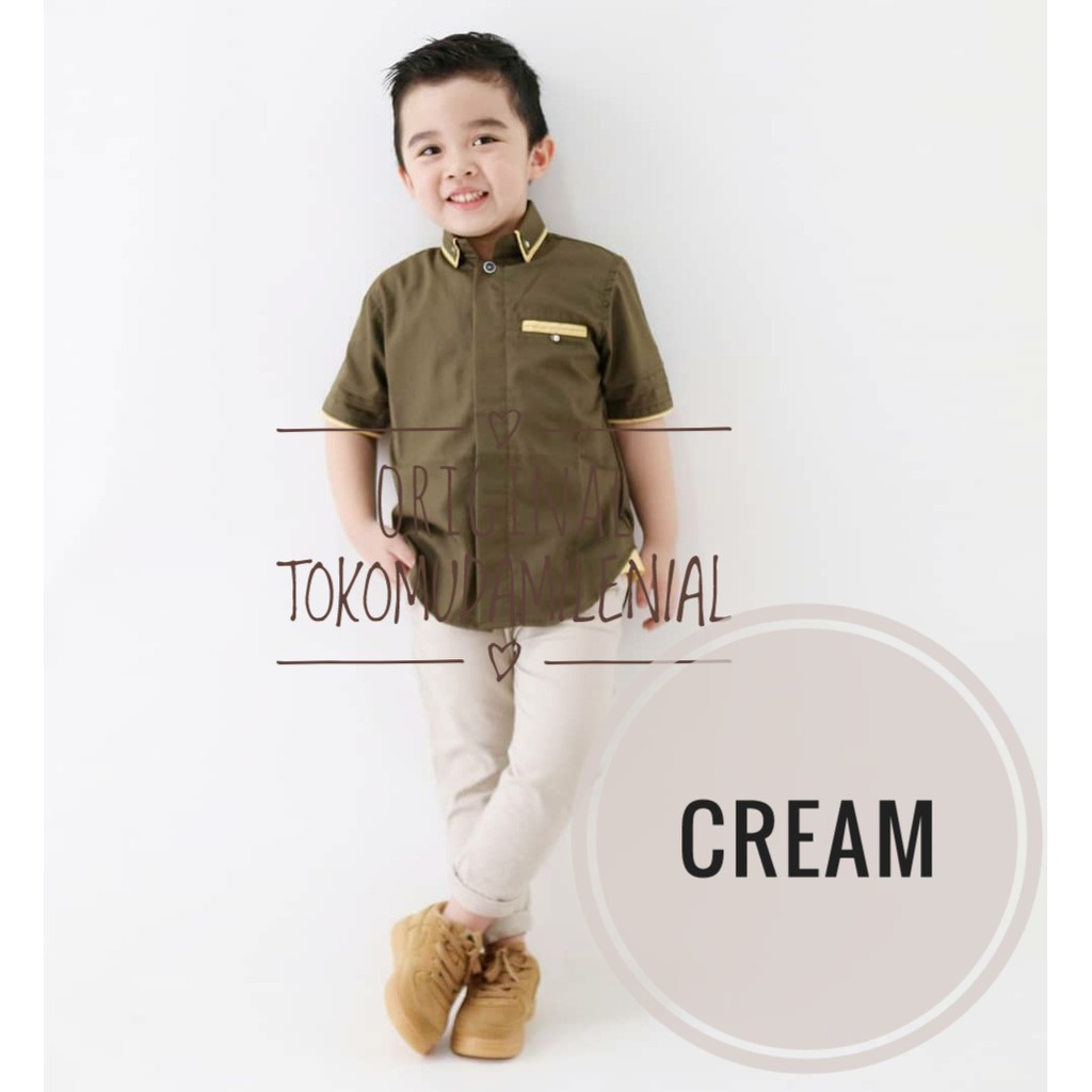 Celana panjang anak (b) cino usia 1-10 tahun-Krem