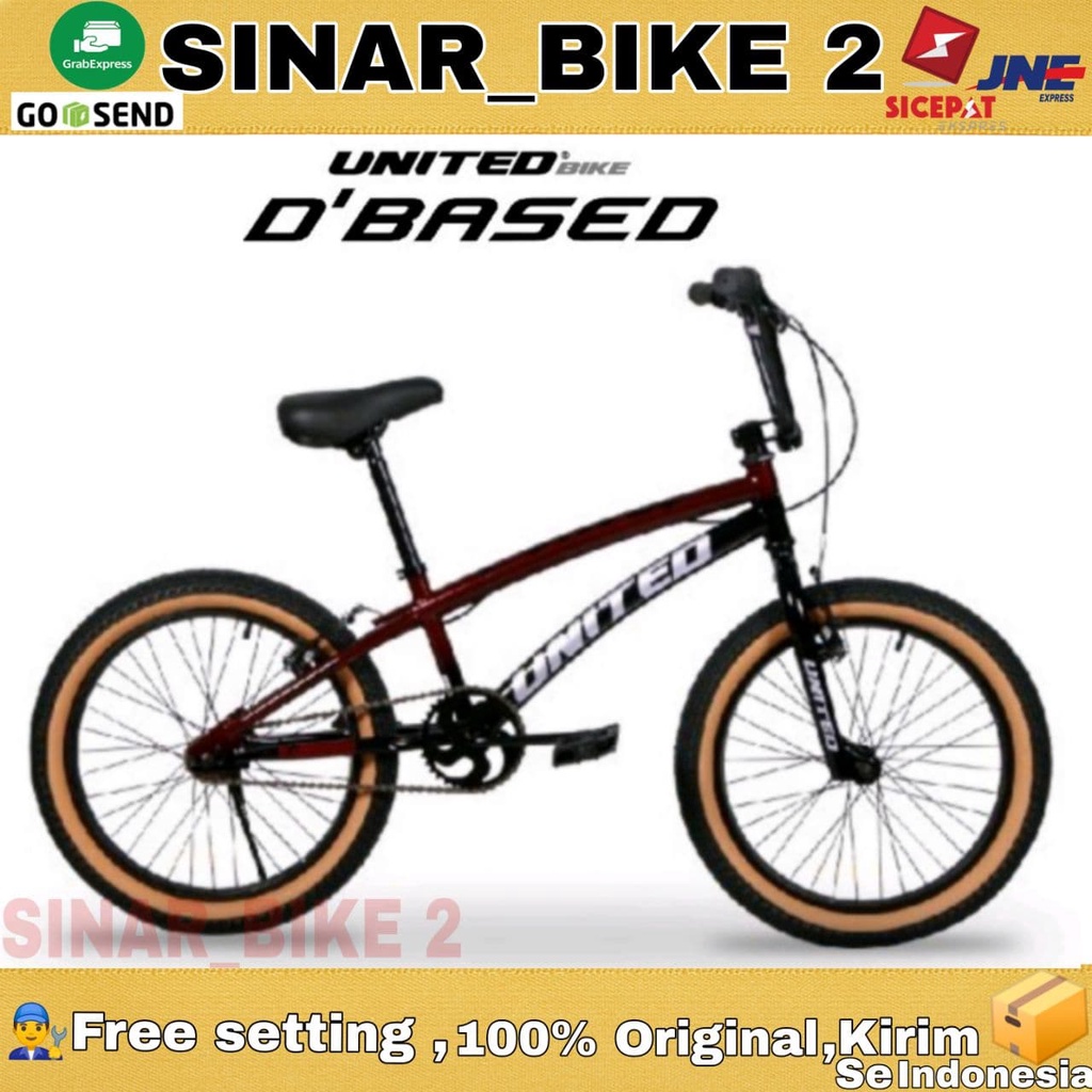 Sepeda Anak Laki BMX UNITED D BASED 20 Inch Garansi Resmi 5 Tahun